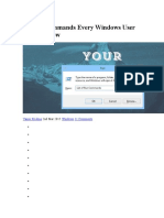 Commands For Windows User
