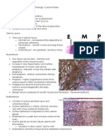 Female Reproductive System Histology II Lecture Notes