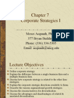 Corporate Strategies I: Moses Acquaah, Ph.D. 377 Bryan Building Phone: (336) 334-5305 Email: Acquaah@uncg - Edu