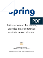 Sujet: Attirer Et Retenir Les Talents, Un Enjeu Majeur Pour Les Cabinets de Recrutement