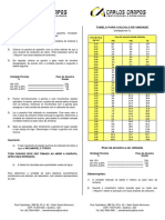 Tabela Speedy PDF