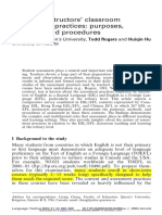 Chen, Rogers, Hu 2004 EFL Instructors Assessment Practices