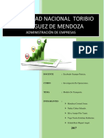 Informe Modelo de Transporte