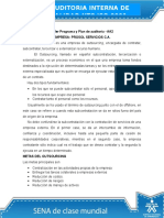 Actividades Semana 2 Taller Programa y Plan de Auditoría - AA2