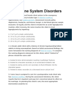 Endocrine System Disorders