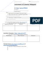 3 Australia Government Economy Webquest