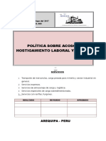 Seg - Pol 005 Politica Sobre Acoso y Hostigamento Laboral y Sexual