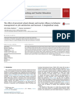 Malinen & Savolainen The Effecto of Perceived School Climate and Teacher Efficacy in Bejavior Managment Etc