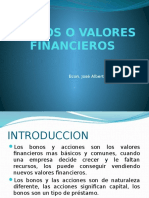 Titulos o Valores Financieros