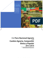 Del Paro Nacional Agrario A La Cumbre Agraria Campesina Étnica y Popular