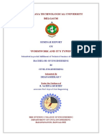 Visvesvaraya Technological University Belgaum: "Formwork and It'S Types"