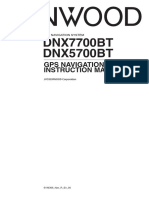 DNX7700BT DNX5700BT: Gps Navigation Instruction Manual