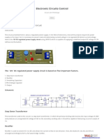 12V DC Regulated Power Supply Circuit