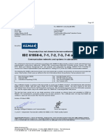 AREVA P632 Certificate