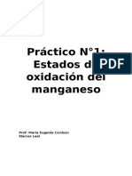 Práctico Estados de Oxidación de Permanganato de Potasio