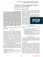 Simulation and Analysis of Direct Sequence Spread Spectrum On Lab VIEW