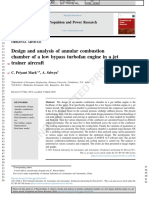 Design and Analysis of Annular Combustion Chamber of A Low Bypass Turbofan Engine in A Jet Trainer Aircraft