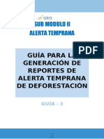 Guía para La Generacion de Reportes de Alerta Temprana de Deforestacion