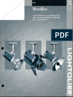 Lightolier Lytespan Metallics Brochure 1999