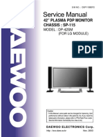 Daewoo SP115 Chassis DP42SM Plasma TV SM PDF