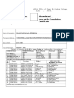 B.J. Medical College, Ahmedabad Internship Completion Certificate