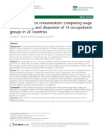 Health Workforce Remuneration: Comparing Wage Levels, Ranking, and Dispersion of 16 Occupational Groups in 20 Countries