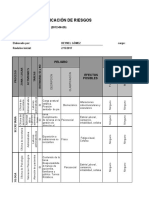 Matriz para Identificación de Peligros