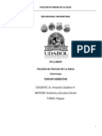 Syllabus Anatomia y Escultura Dentaria