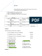 Tax.M-1403 Value Added Tax Problem 1: Answer