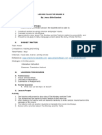 Barabat Lesson Plan in Grammar Translation Method