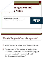 Case Management and Progress Notes: From Oregon's Office of Developmental Disability Services