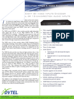 7608E Series of Eight (8) Video Inputs Encoder With Bi-Directional or 12-Unidirection Audio Inputs