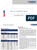 HSL PCG "Currency Daily": 27 December, 2016