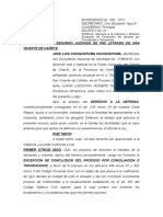 Deduce Excepcion de Cosa Juzgada, Contesta Demanda - Alimentos-Caso Jose Chuquispuma