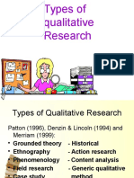 Types of Qualitative Research