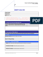 Project Cost/Benefit Analysis: Put Your Organization Name Here