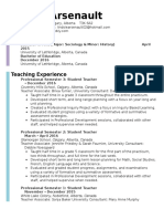 Teaching Resume 1