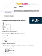 Equilibrium Equilibrium in Physical Processes