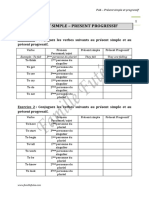 PA6 Le Present Simple Progressif