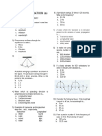 Exam Chapter Wave and Vibration (A)