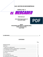 Cartilla No 3 El Mercadeo