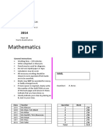 Sydney Boys 2014 Year 10 Maths Yearly & Solutions