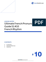 Ultimate French Pronunciation Guide S1 #10 French Rhythm: Lesson Notes