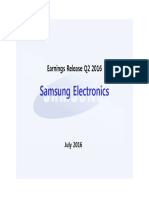 Samsung Electronics: Earnings Release Q2 2016