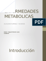 ENFERMEDADES METABOLICAS Alcalosis Ruminal y Acidosis