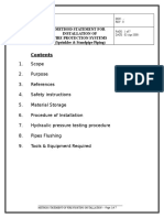 Method Statement For Sprinkler & Stand Pipe