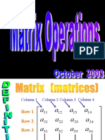 Presentation Determinants and Matrices