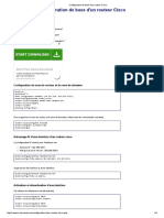 Configuration de Base D'un Routeur Cisco