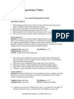 Test Bank Chapter 23: Nursing Assessment: Integumentary System