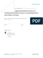 Calculation of Lightning Flashover Rates of Overhead Distribution Lines Considering Direct and Indirect Strokes